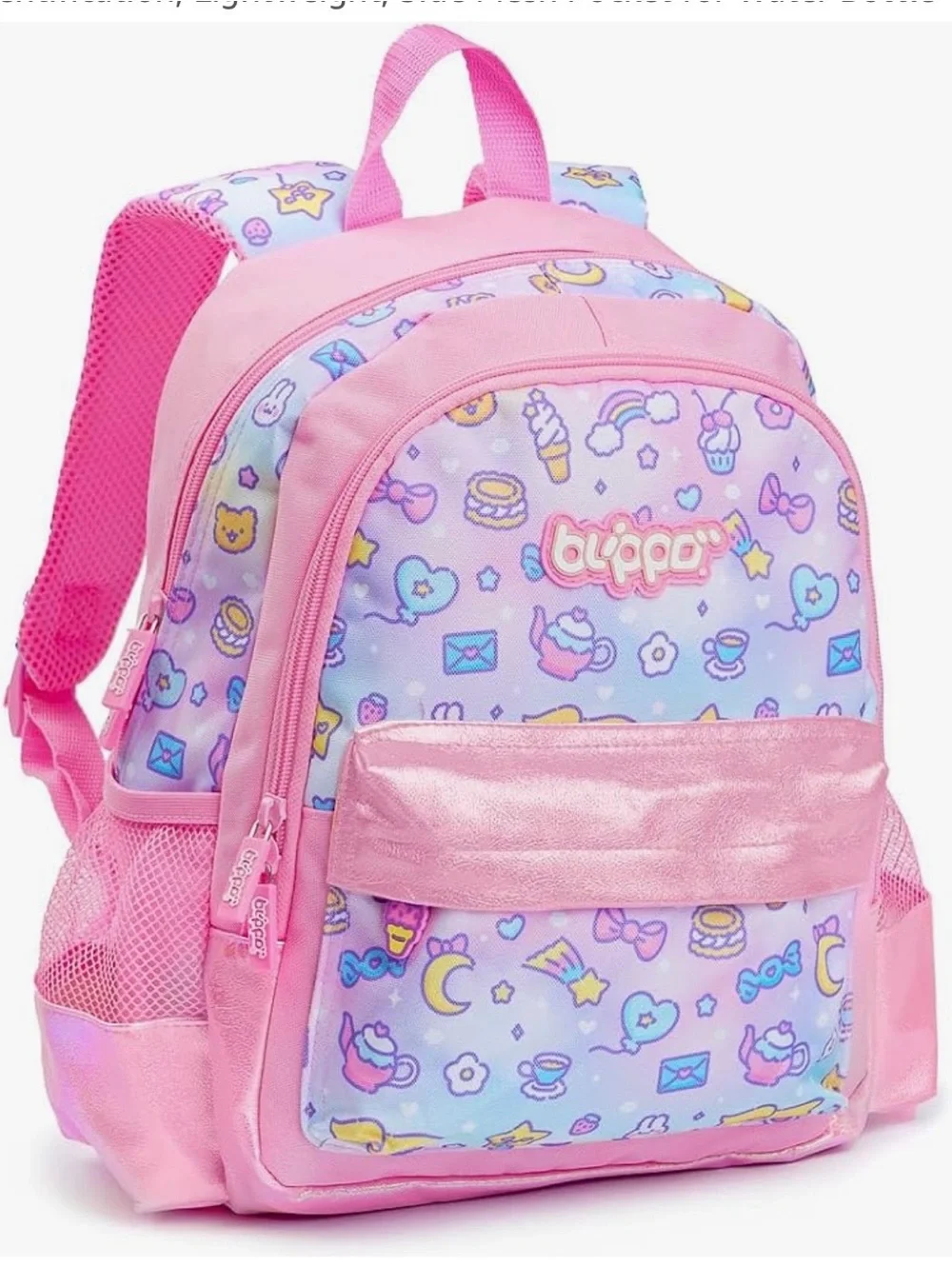 Kids Pink & Lavender Patterned Backpack